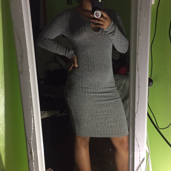 Grey pencil dress - Picture 1 of 3